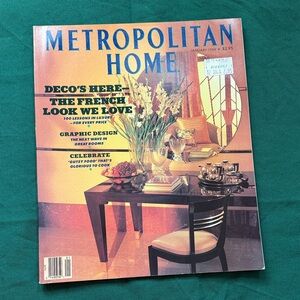 Metropolitan Home Magazine January 1999 home interior design NYC city Milan Art